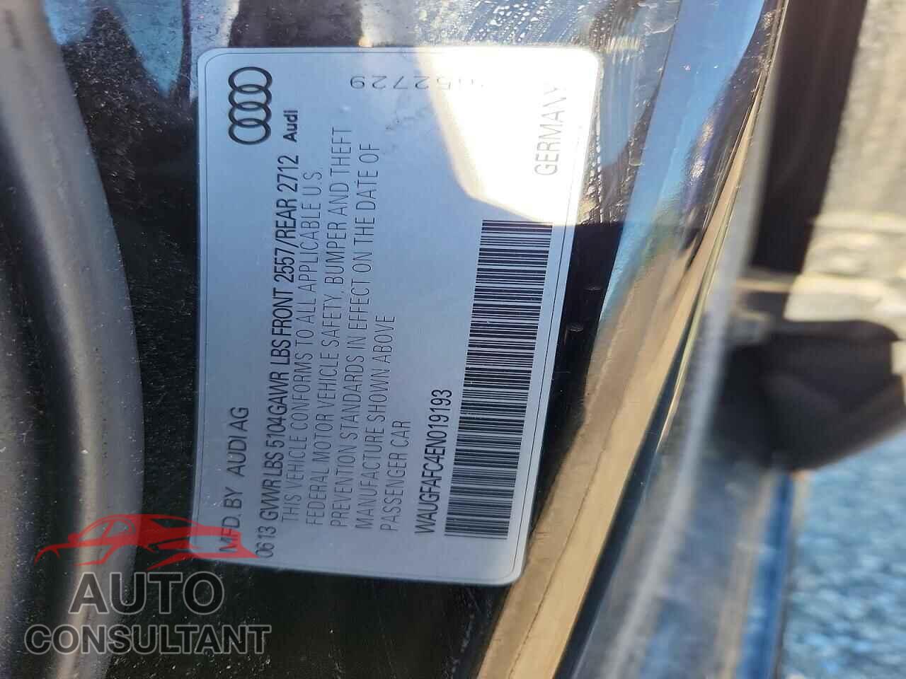 AUDI A6 2014 - WAUGFAFC4EN019193