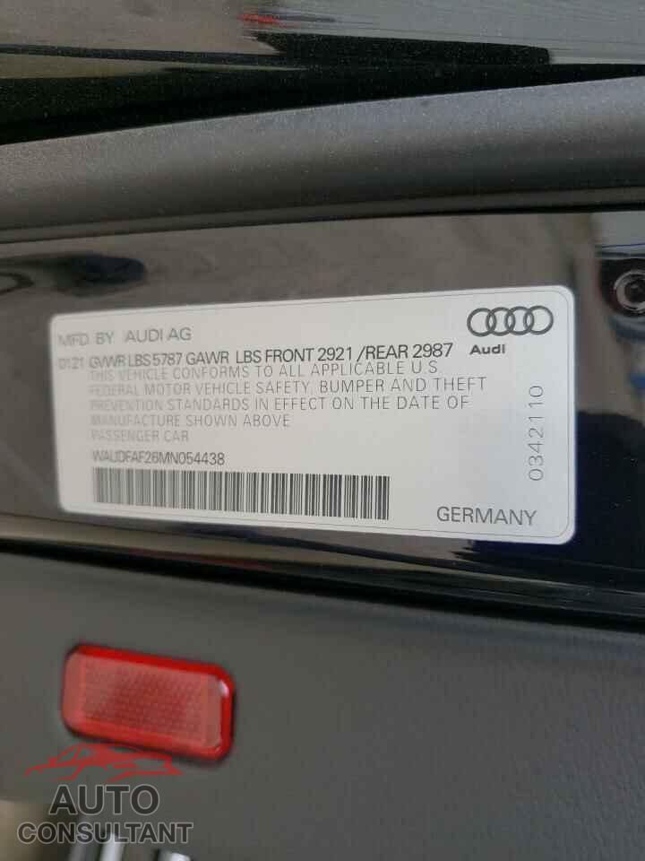AUDI S6/RS6 2021 - WAUDFAF26MN054438