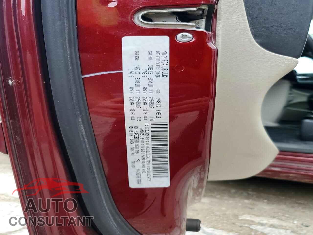 DODGE CARAVAN 2017 - 2C4RDGBG3HR618638