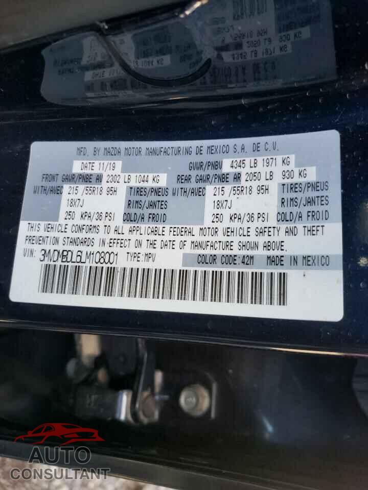 MAZDA CX30 2020 - 3MVDMBDL6LM108001
