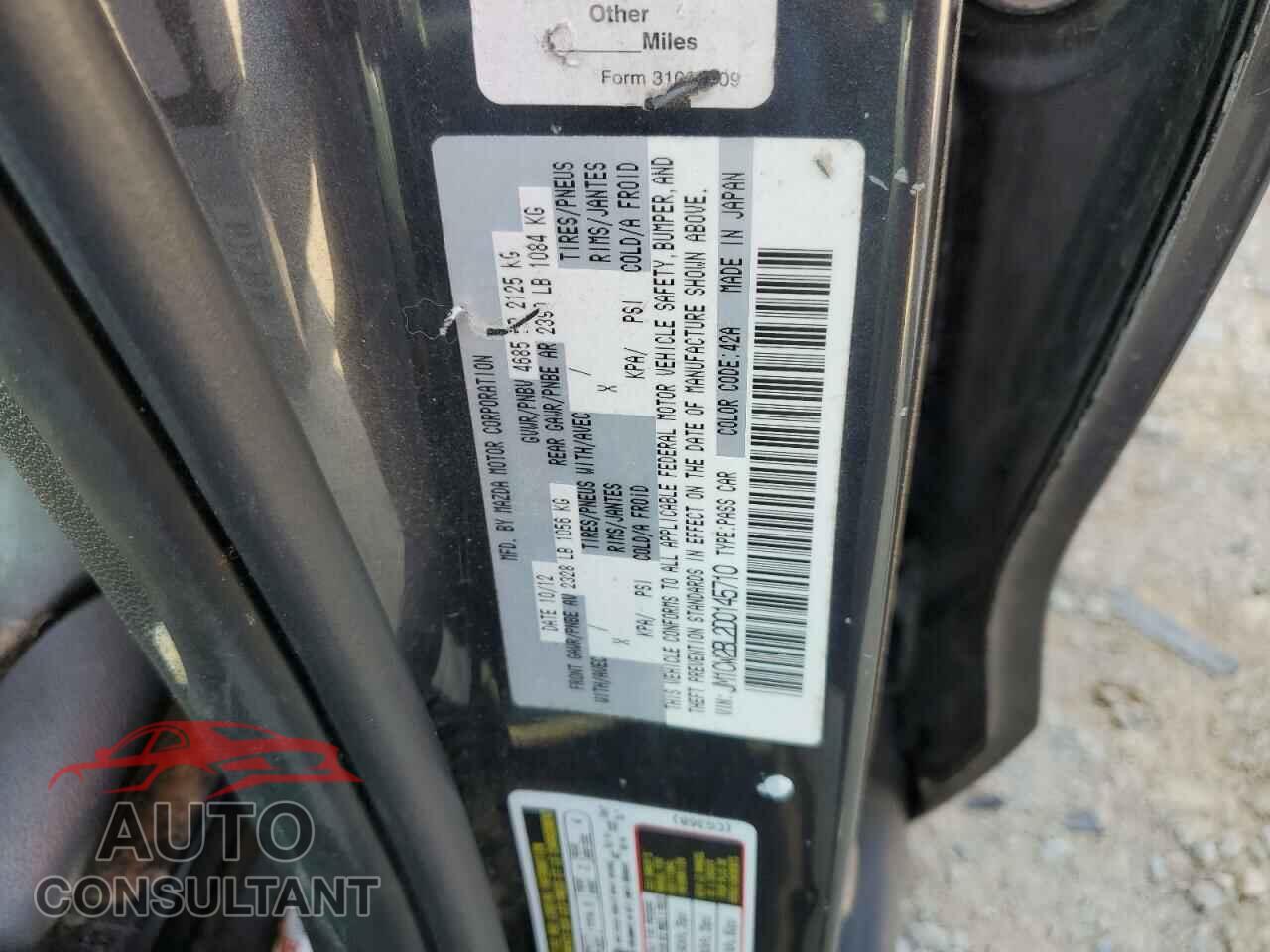 MAZDA 5 2013 - JM1CW2BL2D0145710
