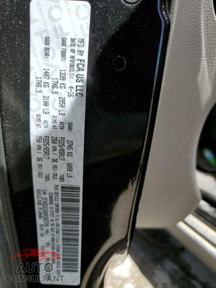 DODGE CARAVAN 2016 - 2C4RDGCG0GR362729