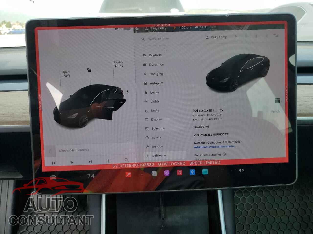 TESLA MODEL 3 2019 - 5YJ3E1EB4KF193532