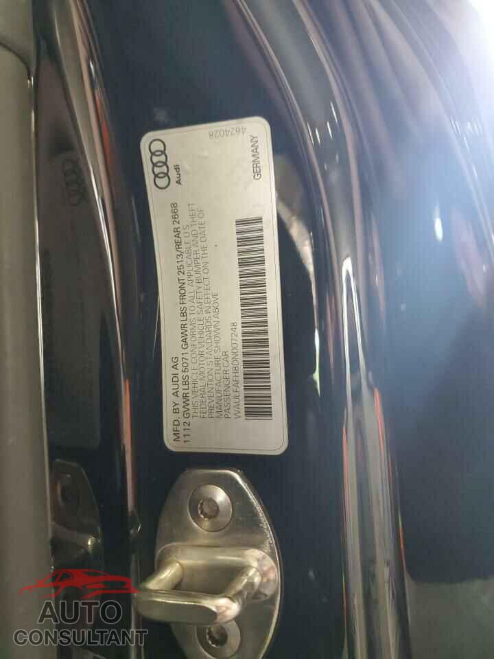 AUDI A5 2013 - WAULFAFH8DN007248