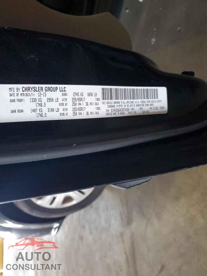 DODGE CARAVAN 2014 - 2C4RDGBGXER274320