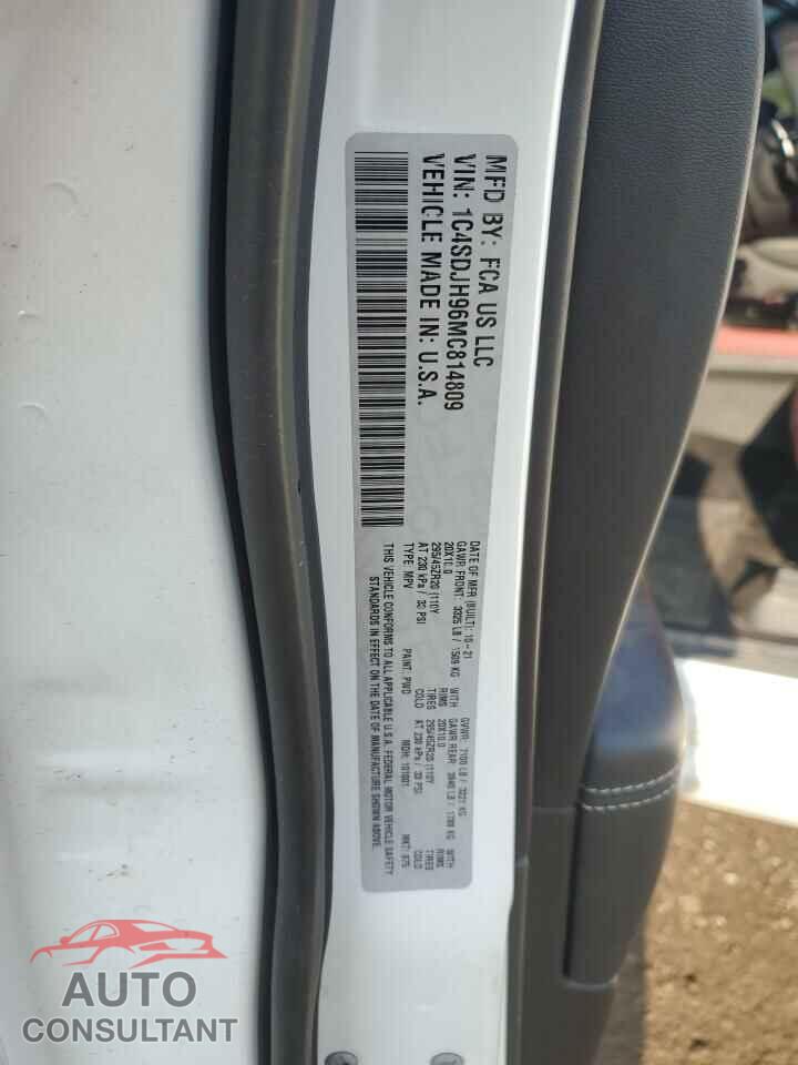 DODGE DURANGO 2021 - 1C4SDJH96MC814809
