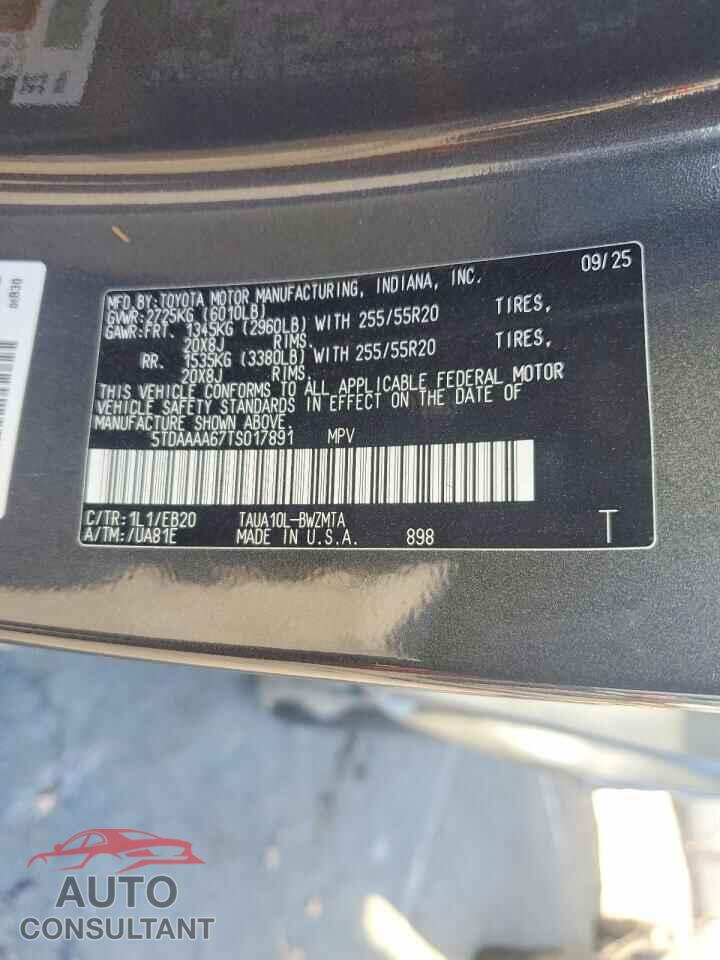 LEXUS UNKNOWN 2026 - 5TDAAAA67TS017891