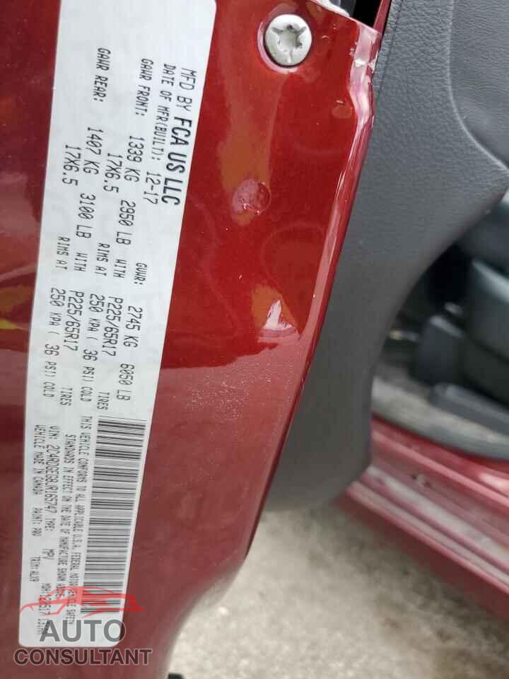 DODGE CARAVAN 2018 - 2C4RDGEG8JR165747