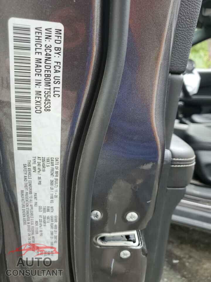 JEEP COMPASS 2021 - 3C4NJDEB0MT554538