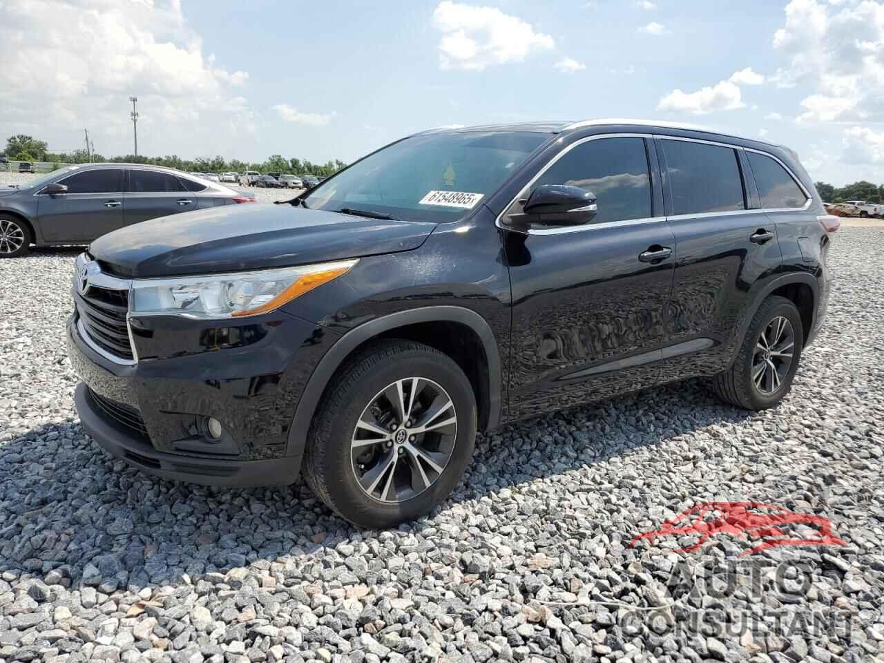 TOYOTA HIGHLANDER 2016 - 5TDKKRFH9GS150555