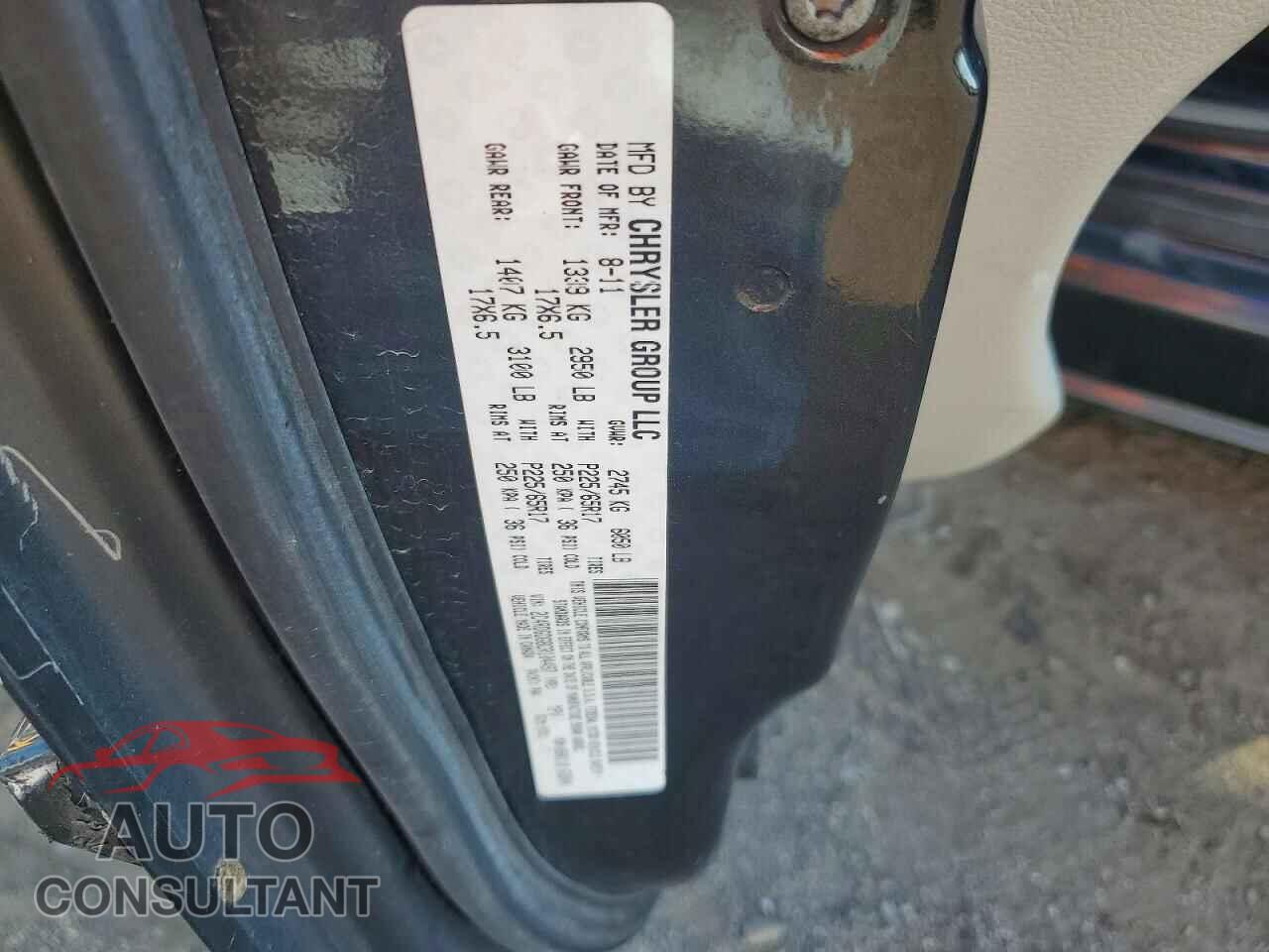 DODGE CARAVAN 2012 - 2C4RDGDG8CR104497