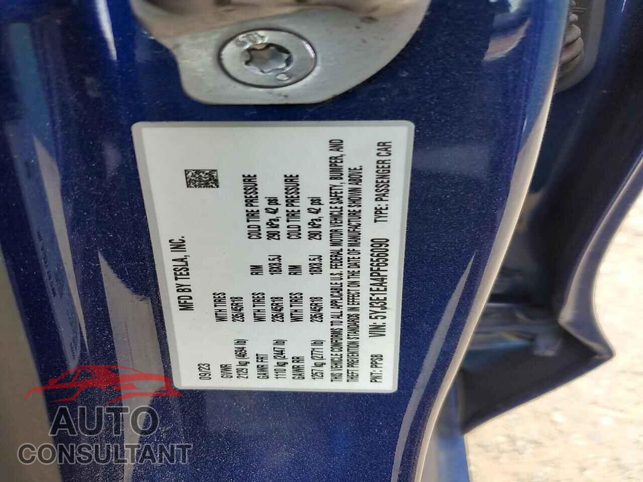 TESLA MODEL 3 2023 - 5YJ3E1EA4PF656090