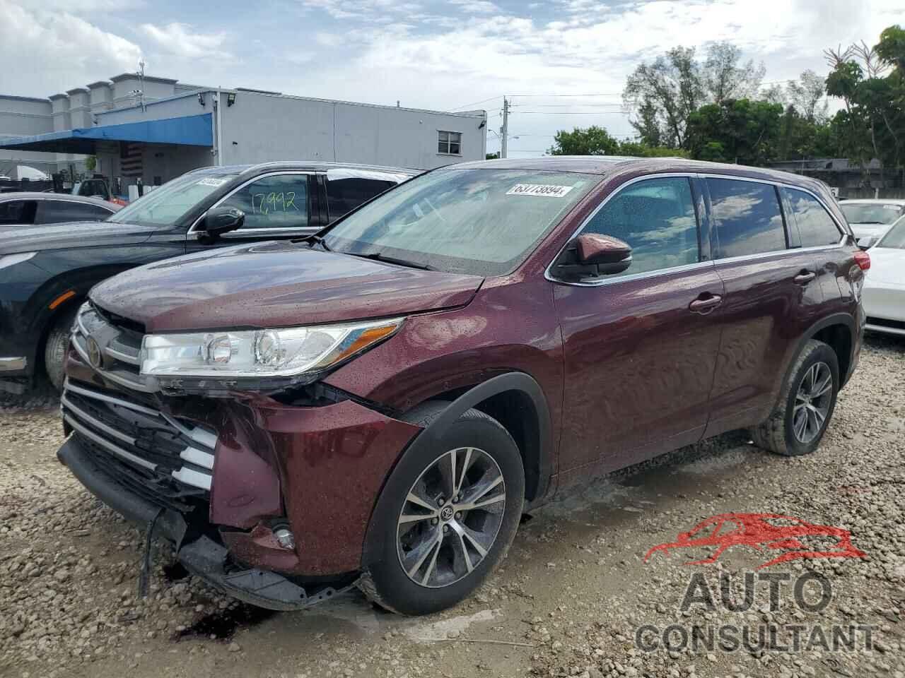 TOYOTA HIGHLANDER 2017 - 5TDZZRFH5HS204512