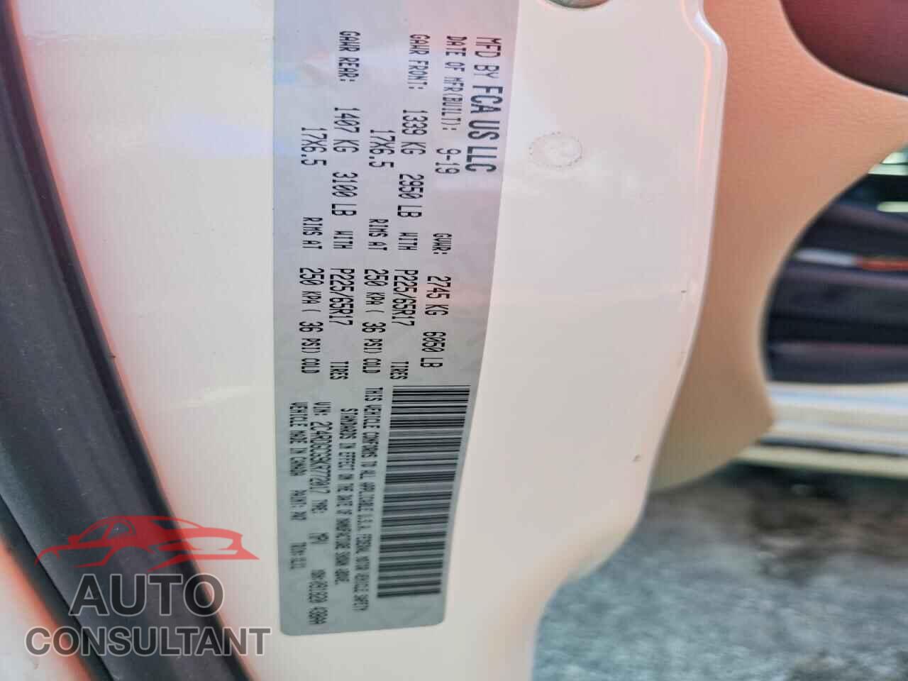 DODGE CARAVAN 2019 - 2C4RDGCG9KR772017