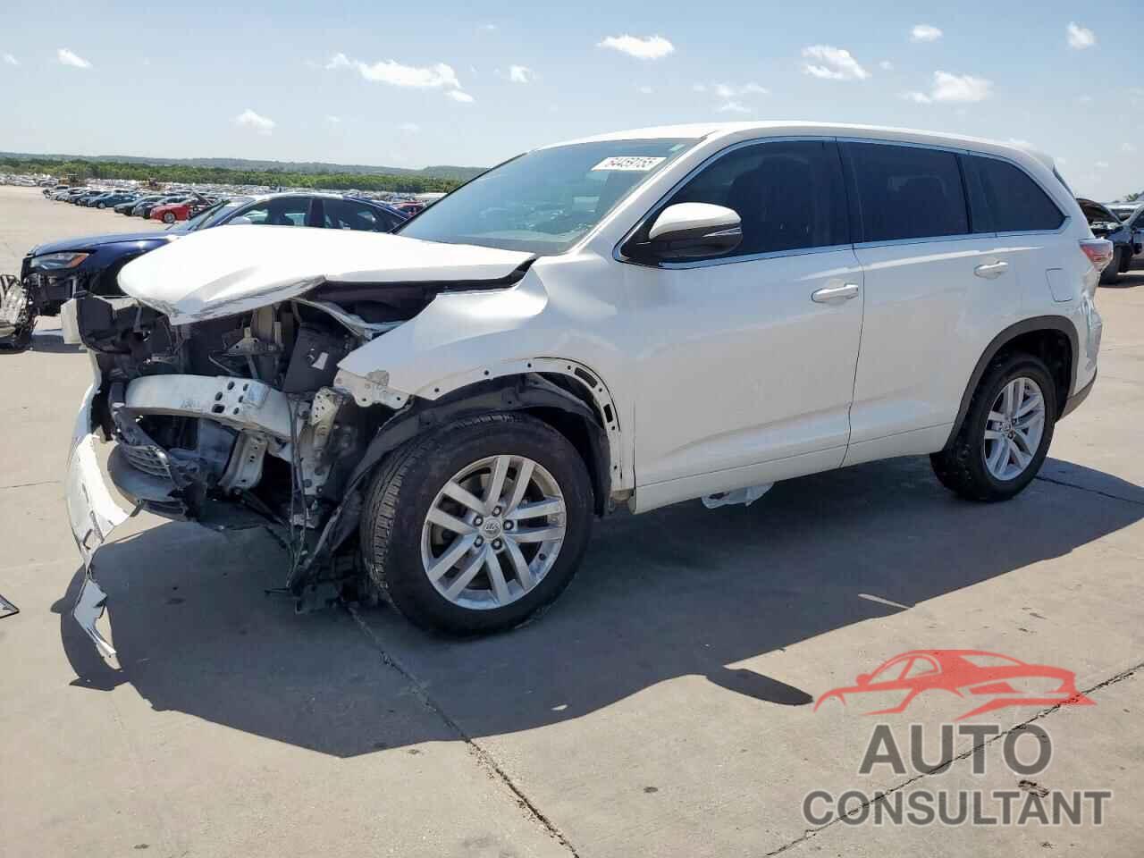 TOYOTA HIGHLANDER 2015 - 5TDZKRFH6FS073592
