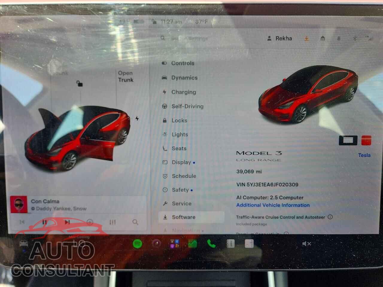 TESLA MODEL 3 2018 - 5YJ3E1EA6JF020309