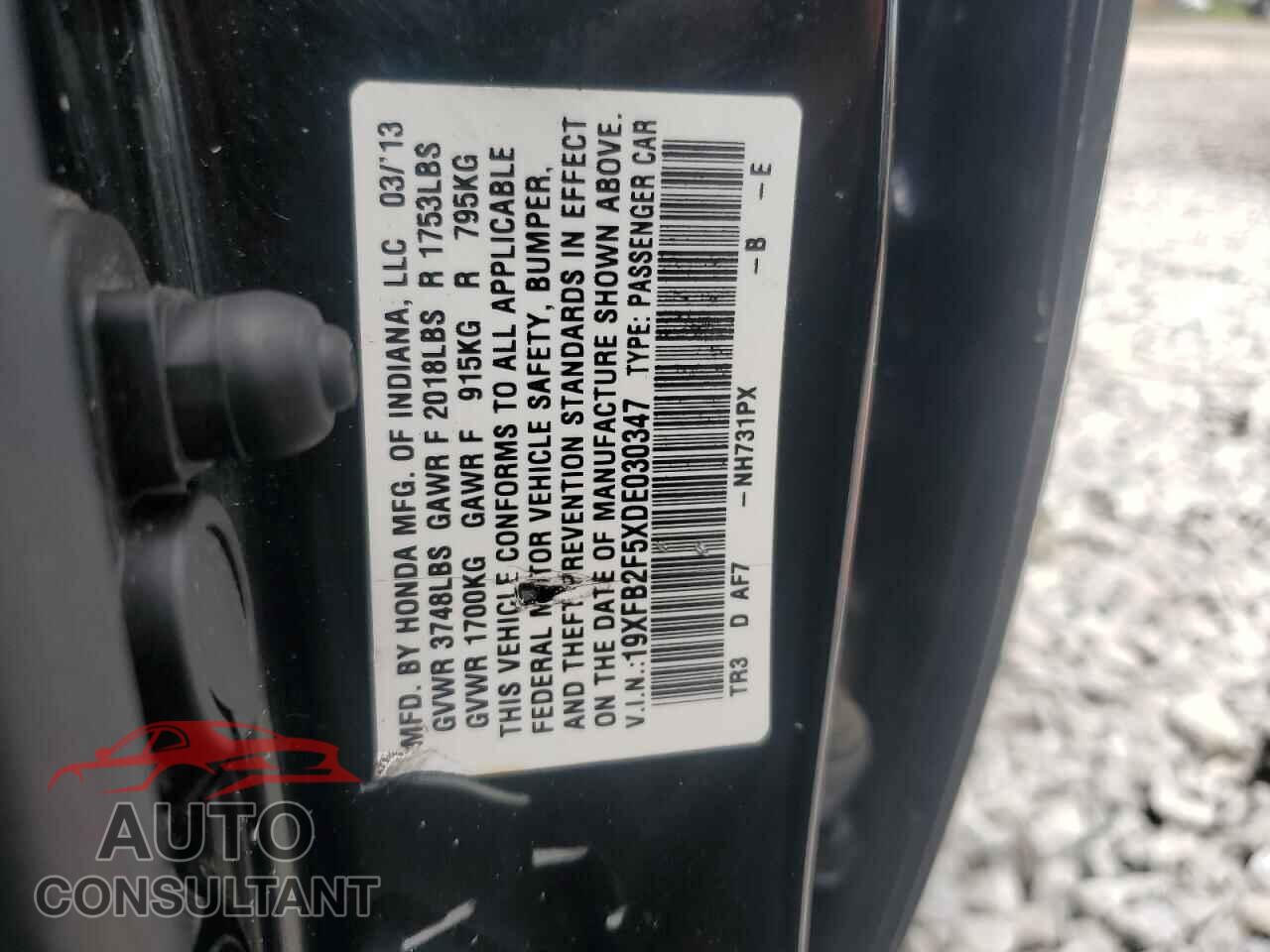 HONDA CIVIC 2013 - 19XFB2F5XDE030347