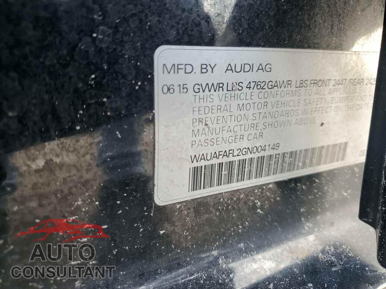 AUDI A4 2016 - WAUAFAFL2GN004149