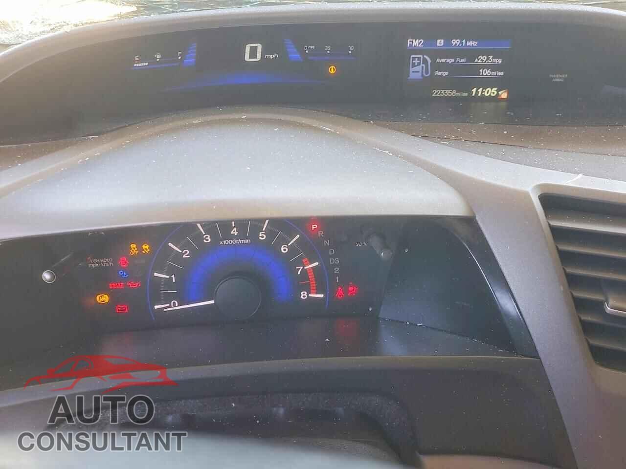 HONDA CIVIC 2012 - 2HGFB2F51CH561618
