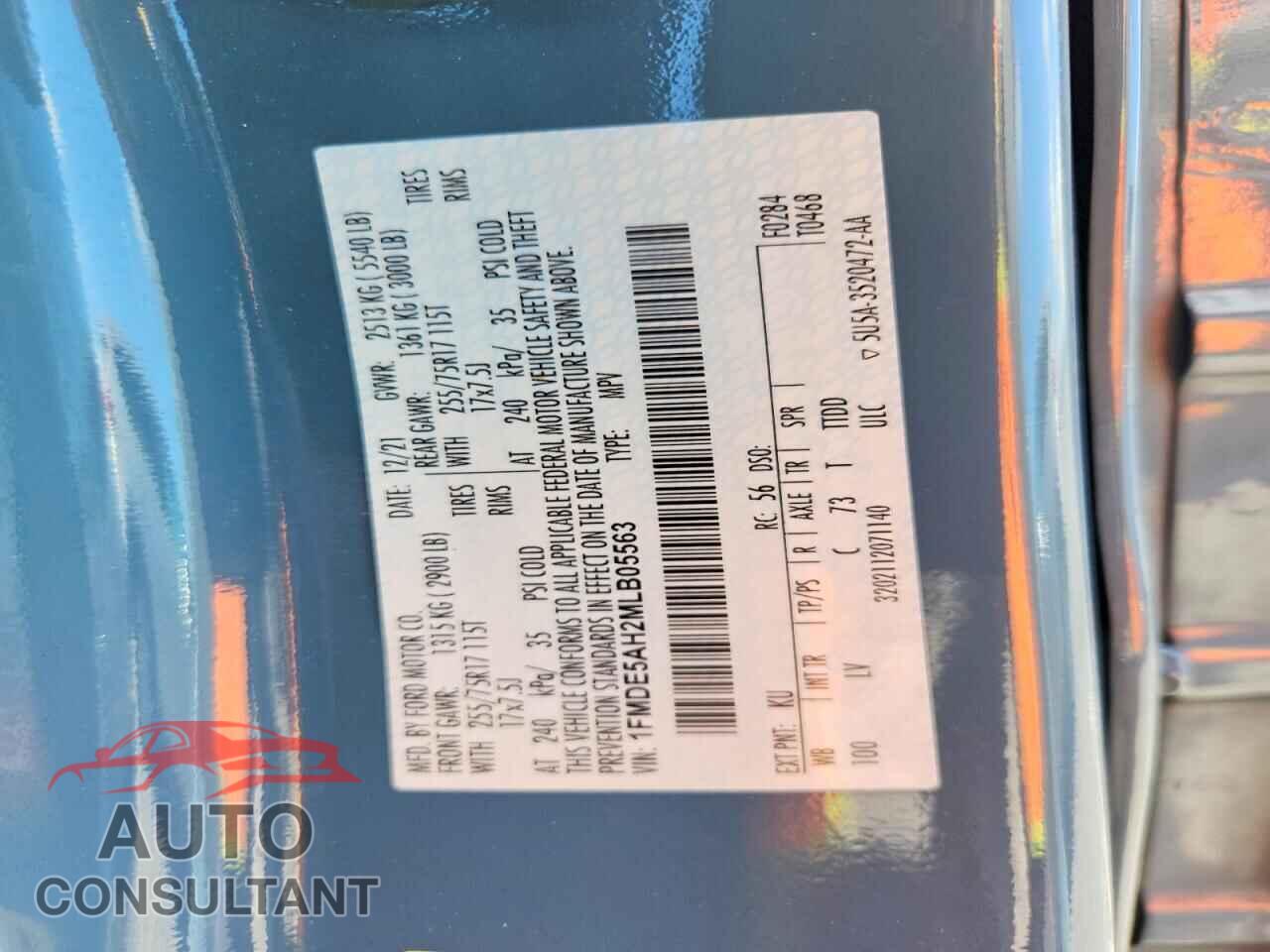 FORD BRONCO 2021 - 1FMDE5AH2MLB05563