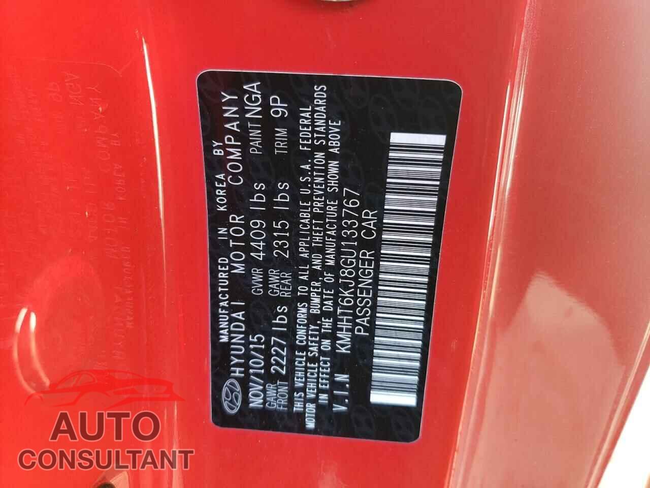 HYUNDAI GENESIS 2016 - KMHHT6KJ8GU133767