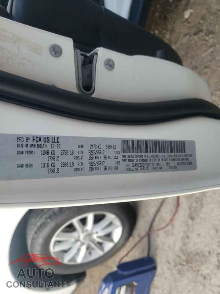 DODGE JOURNEY 2017 - 3C4PDCBG2HT573110