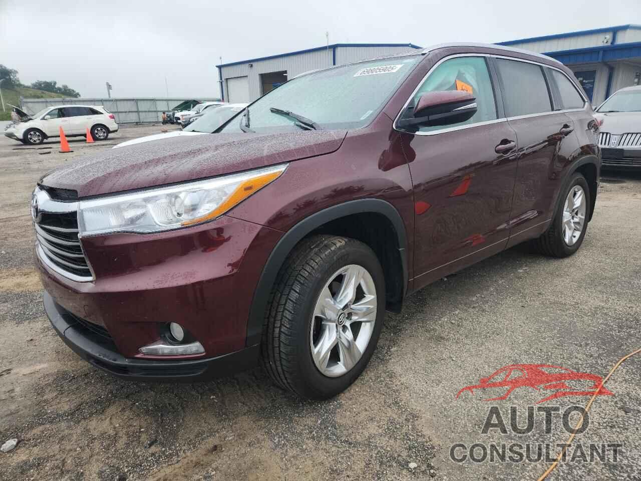 TOYOTA HIGHLANDER 2016 - 5TDDKRFH5GS345321