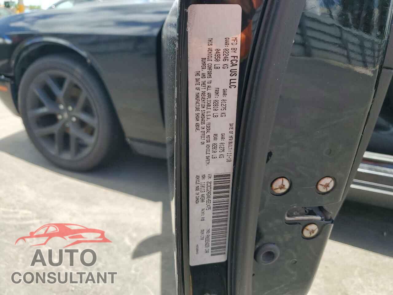 DODGE CHALLENGER 2019 - 2C3CDZAGXKH551475