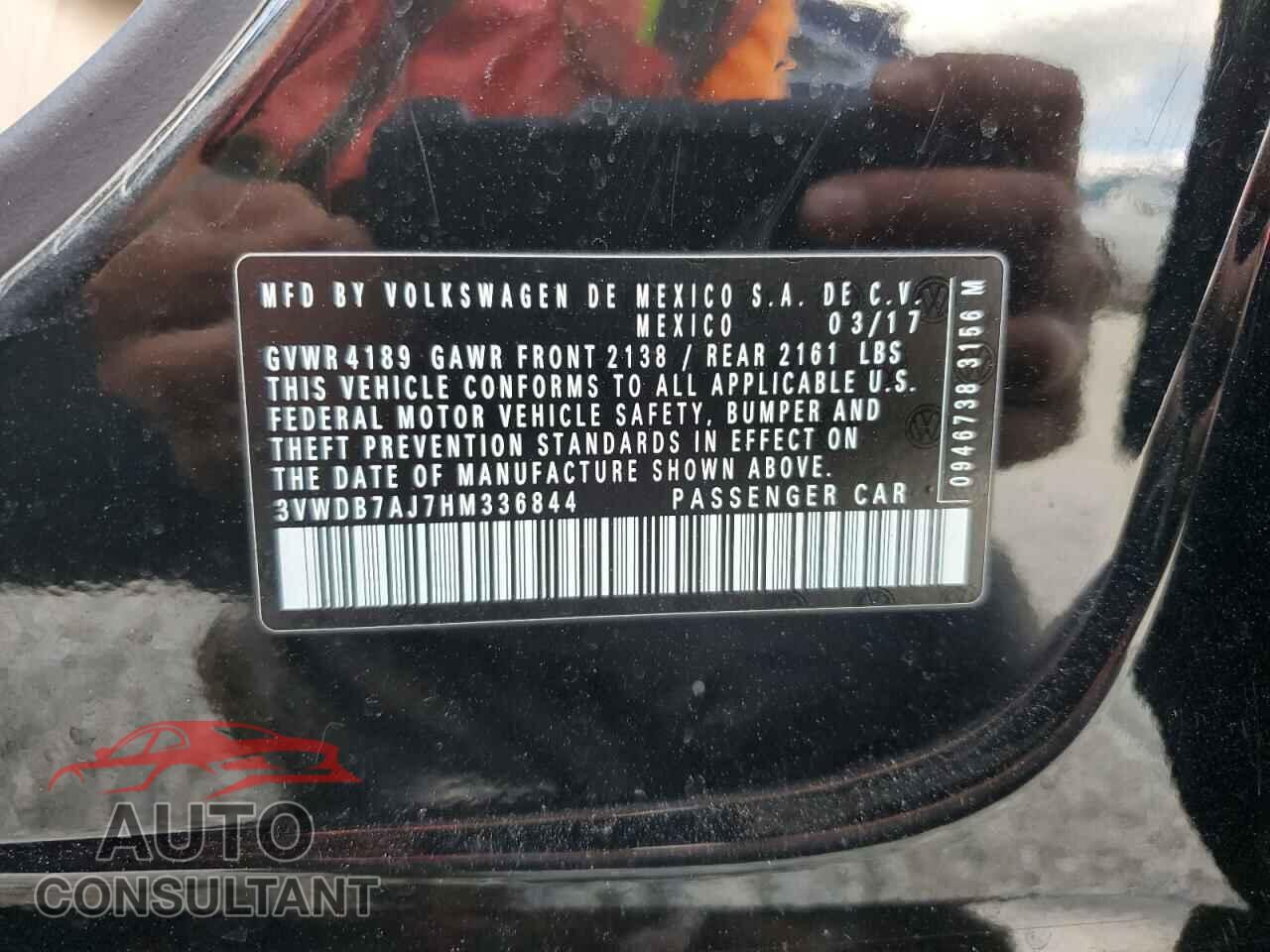 VOLKSWAGEN JETTA 2017 - 3VWDB7AJ7HM336844
