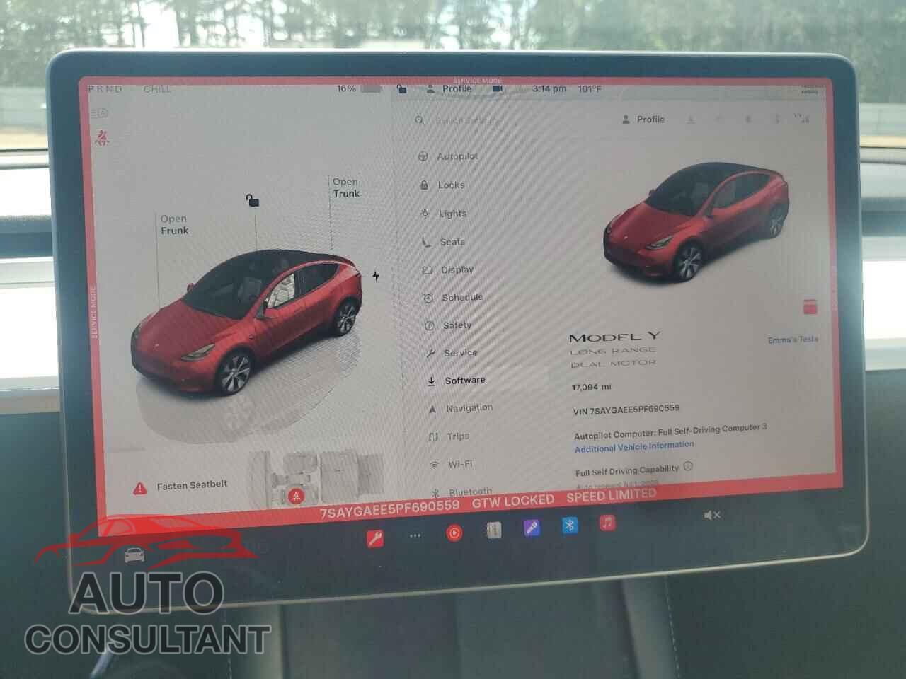 TESLA MODEL Y 2023 - 7SAYGAEE5PF690559