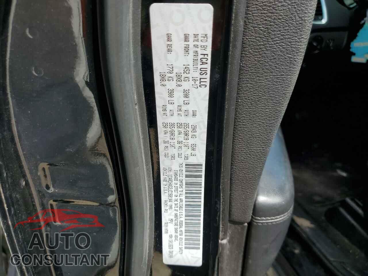 DODGE DURANGO 2018 - 1C4RDHAG2JC160144