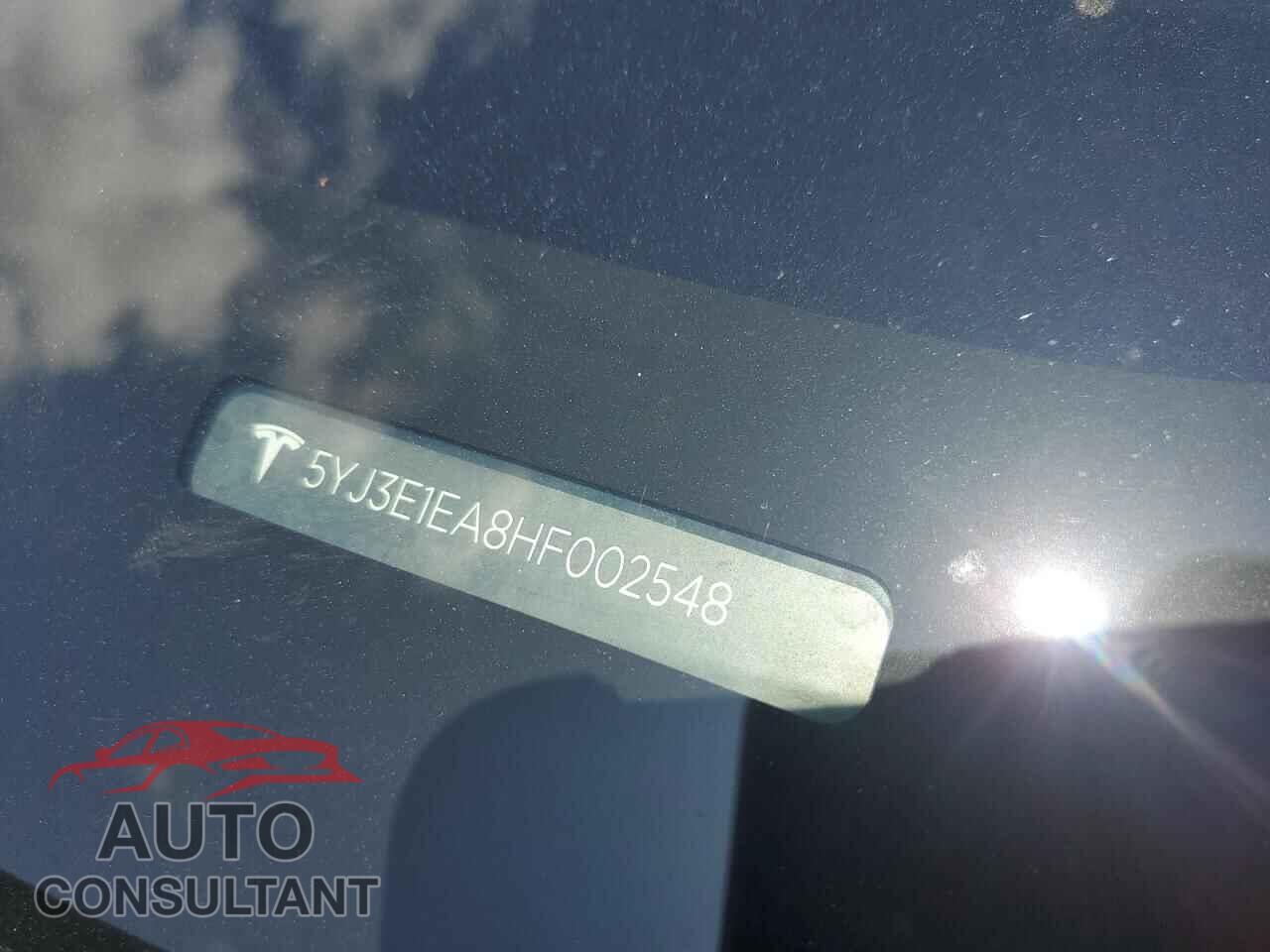 TESLA MODEL 3 2017 - 5YJ3E1EA8HF002548