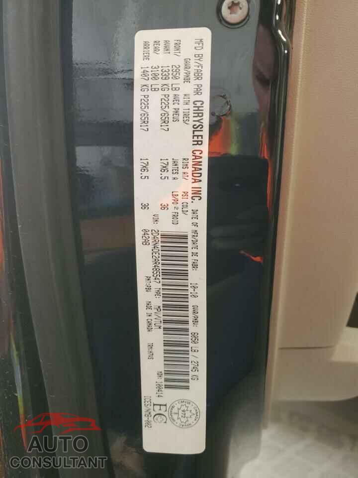 DODGE CARAVAN 2010 - 2D4RN4DE2AR485547