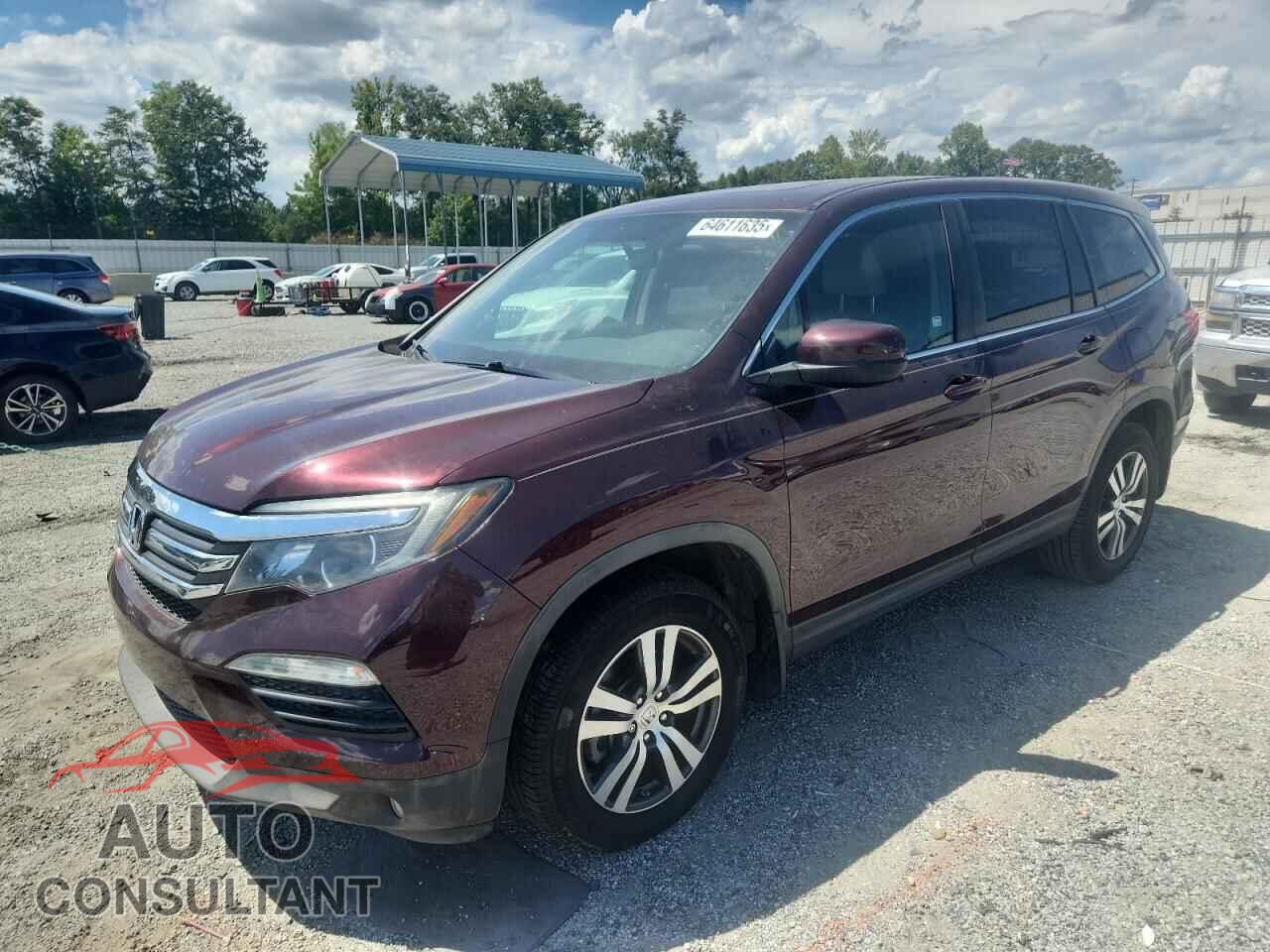 HONDA PILOT 2017 - 5FNYF5H51HB002223