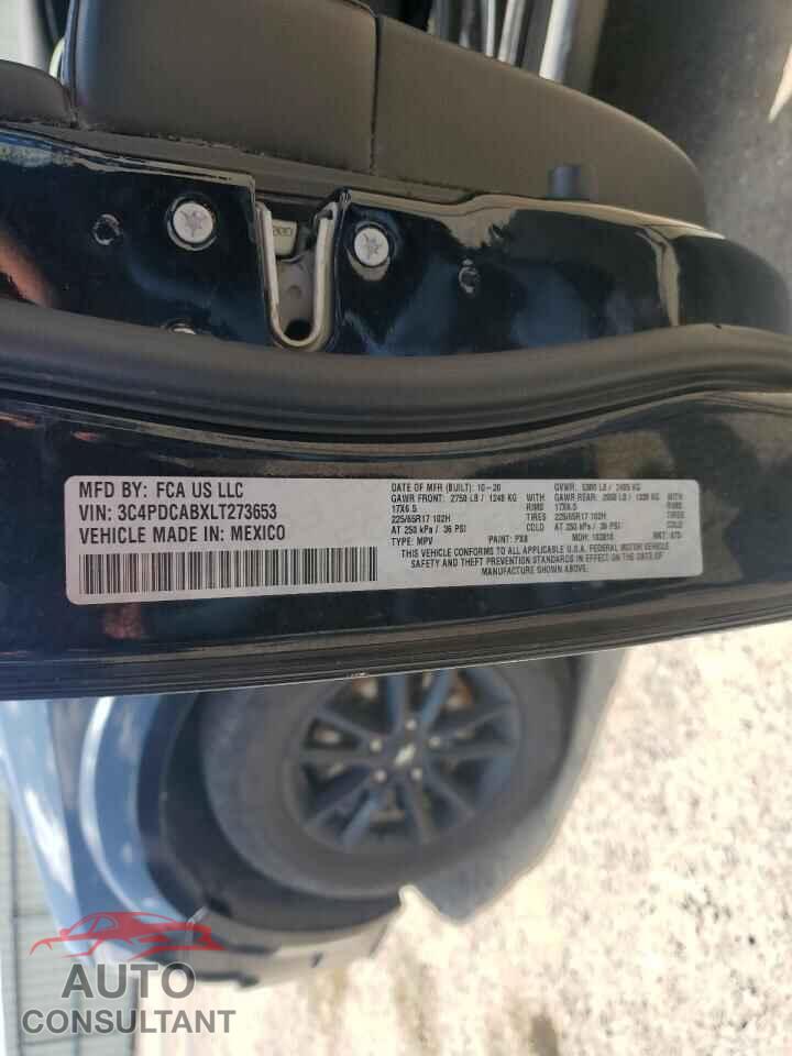 DODGE JOURNEY 2020 - 3C4PDCABXLT273653