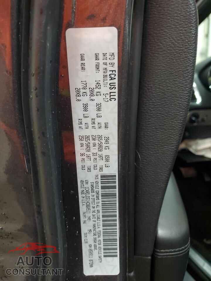 DODGE DURANGO 2017 - 1C4RDJDG1HC860511
