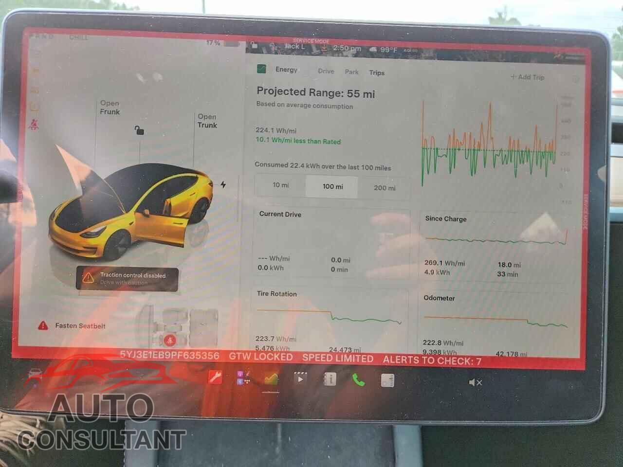 TESLA MODEL 3 2023 - 5YJ3E1EB9PF635356