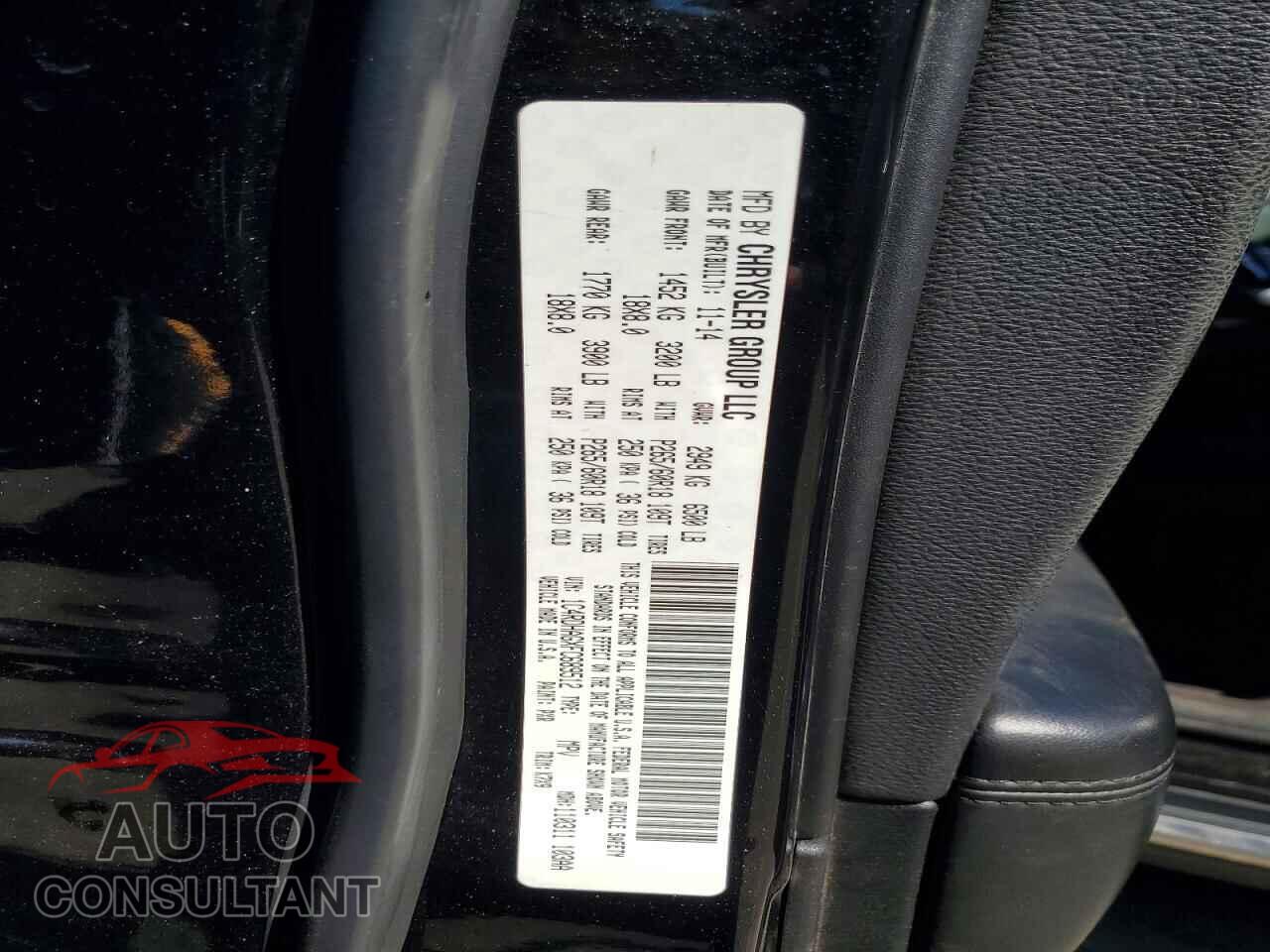 DODGE DURANGO 2015 - 1C4RDHAGXFC689512
