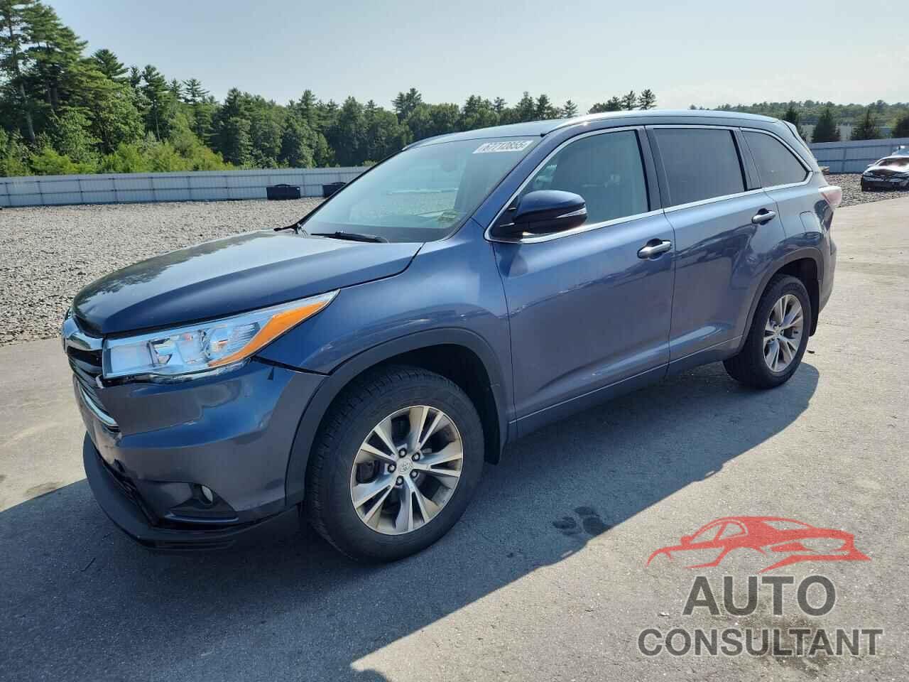 TOYOTA HIGHLANDER 2015 - 5TDJKRFH6FS120035
