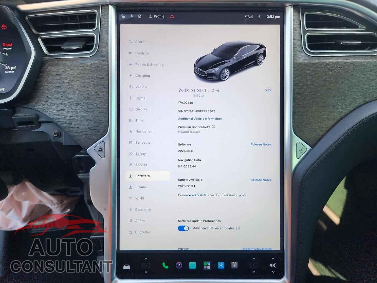TESLA MODEL S 2014 - 5YJSA1H18EFP43362