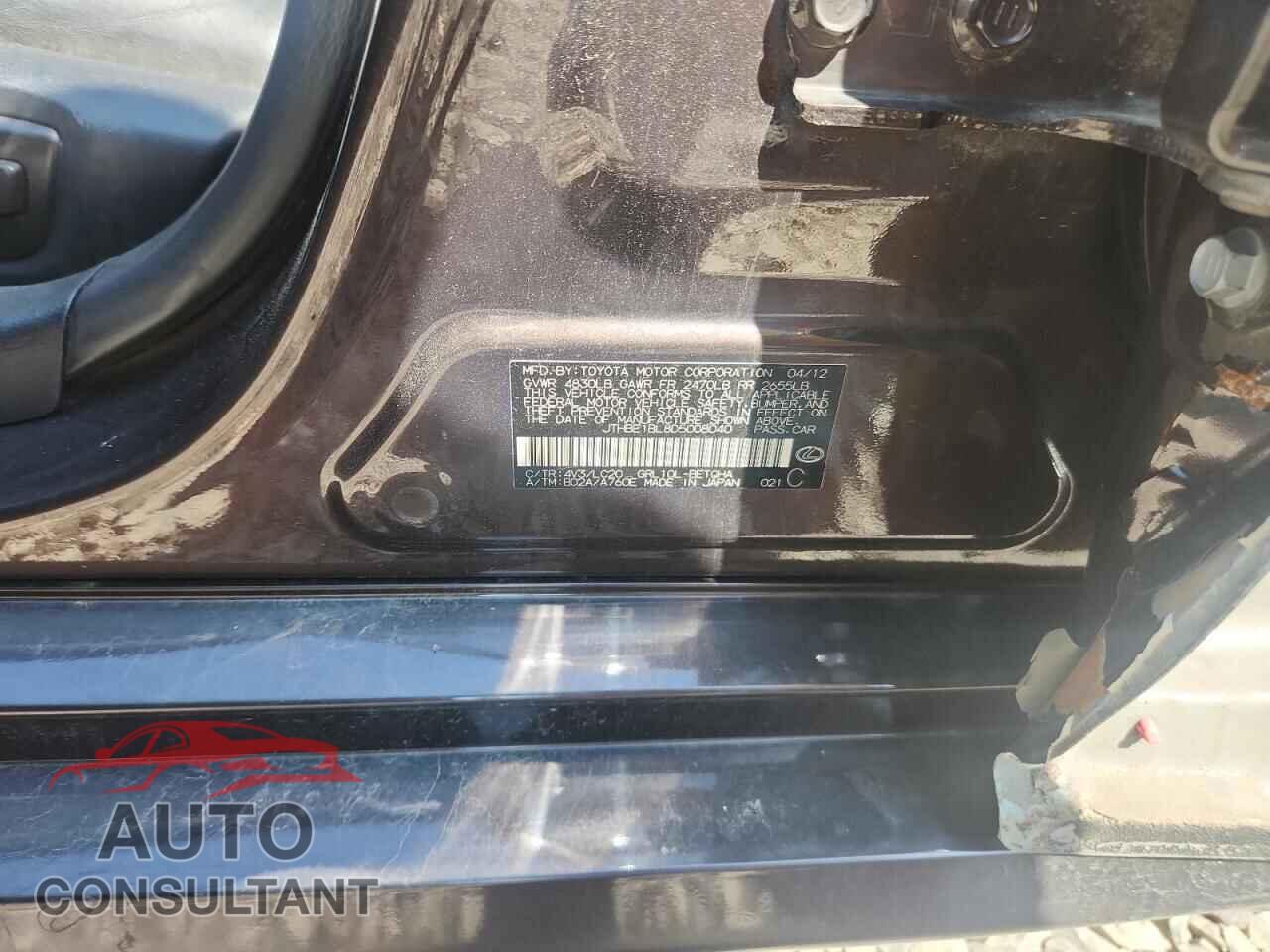 LEXUS GS350 2013 - JTHBE1BL8D5008040