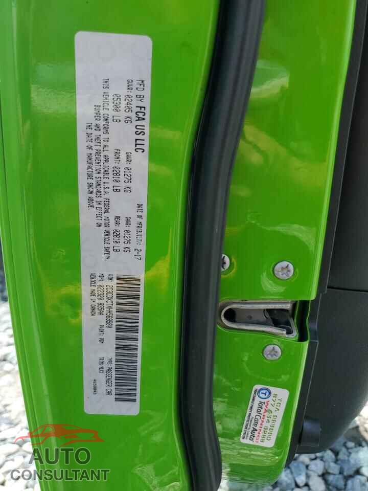 DODGE CHARGER 2017 - 2C3CDXCTXHH569580