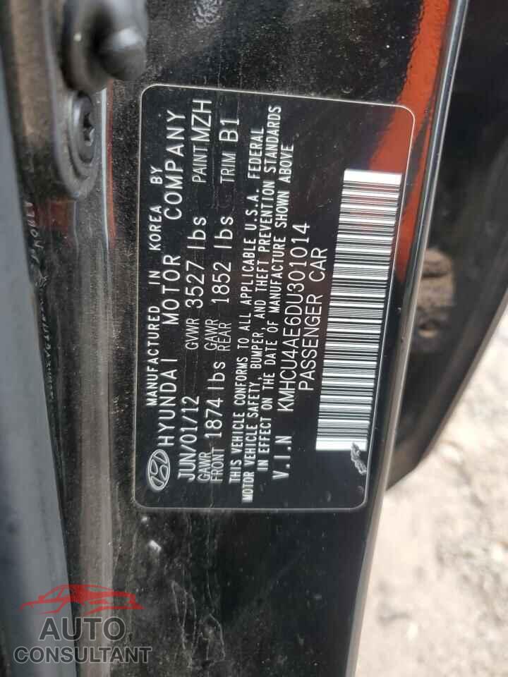 HYUNDAI ACCENT 2013 - KMHCU4AE6DU301014