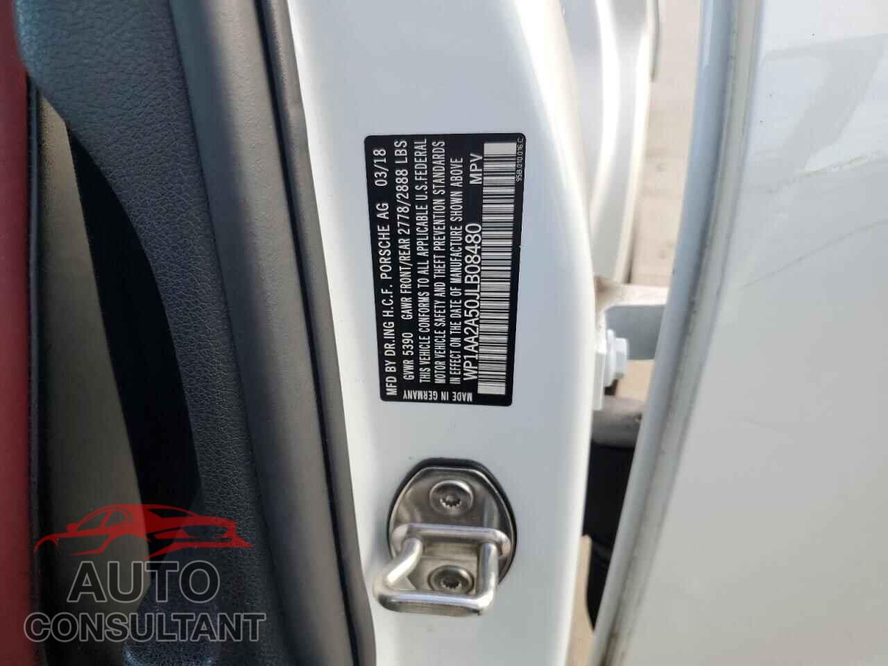 PORSCHE MACAN 2018 - WP1AA2A50JLB08480