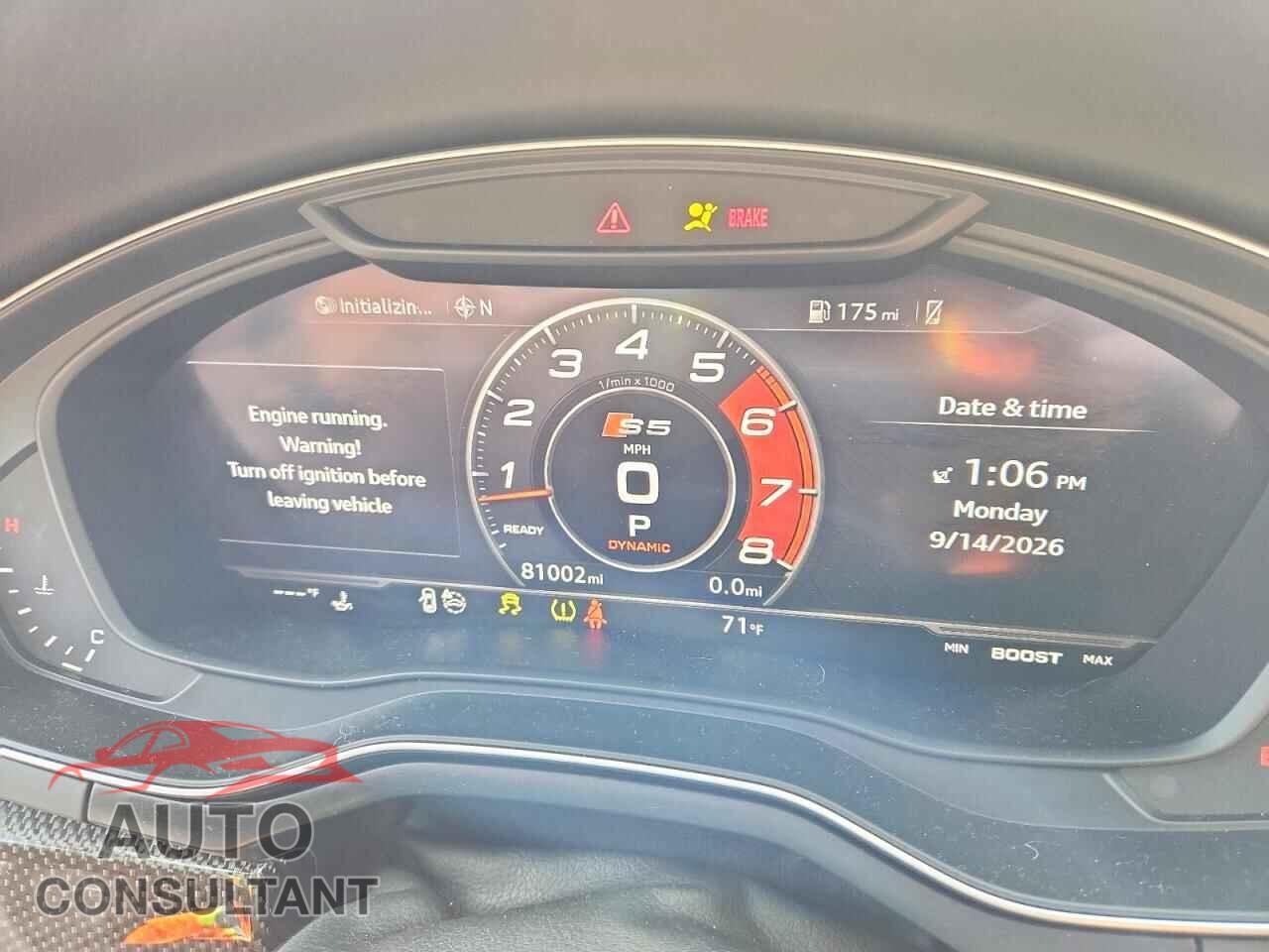 AUDI S5/RS5 2018 - WAUC4CF55JA006925