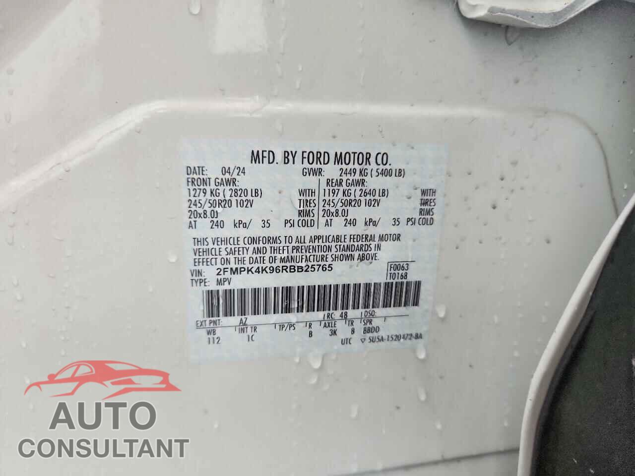 FORD EDGE 2024 - 2FMPK4K96RBB25765
