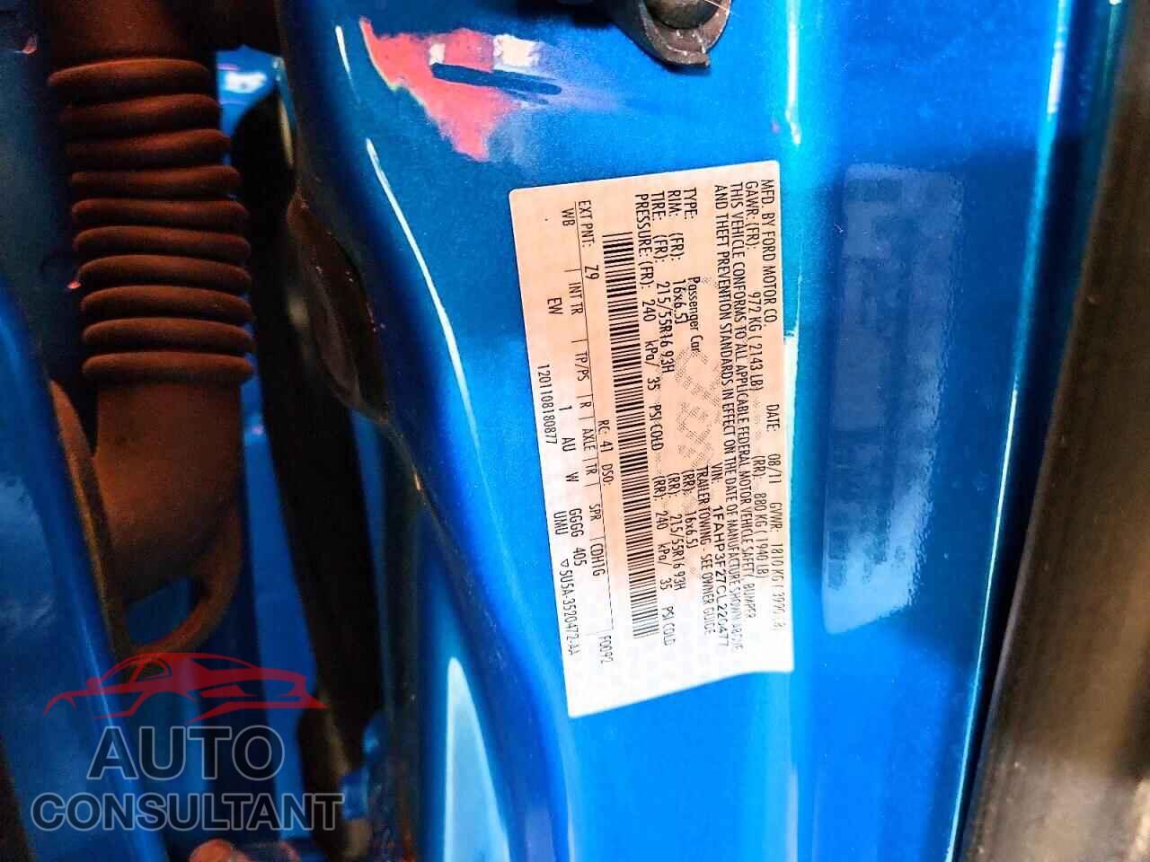 FORD FOCUS 2012 - 1FAHP3F27CL220477