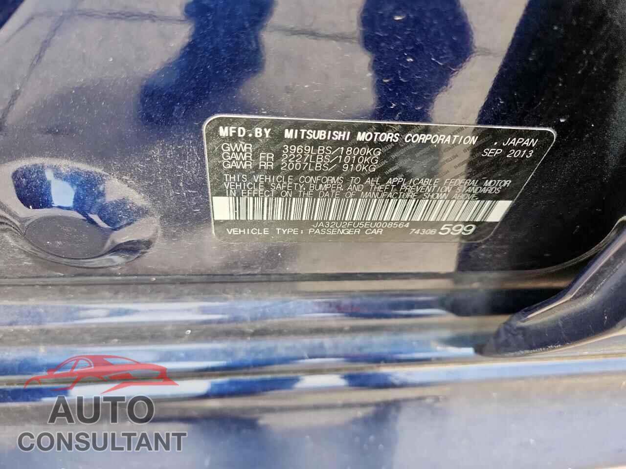 MITSUBISHI LANCER 2014 - JA32U2FU5EU008564