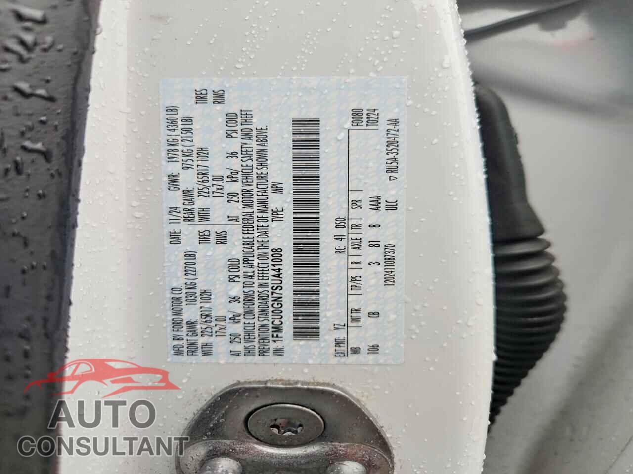 FORD ESCAPE 2025 - 1FMCU0GN7SUA41008