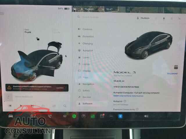 TESLA MODEL 3 2019 - 5YJ3E1EA7KF357699